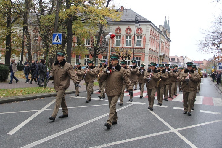 Odsłonięcie pomnika J. Piłsudskiego w Nowym Sączu