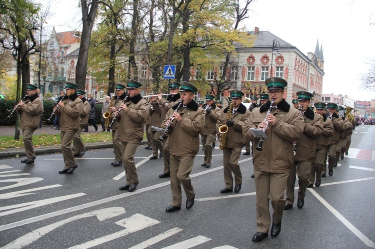 Odsłonięcie pomnika J. Piłsudskiego w Nowym Sączu