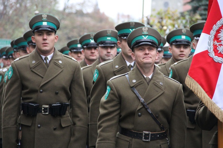 Odsłonięcie pomnika J. Piłsudskiego w Nowym Sączu