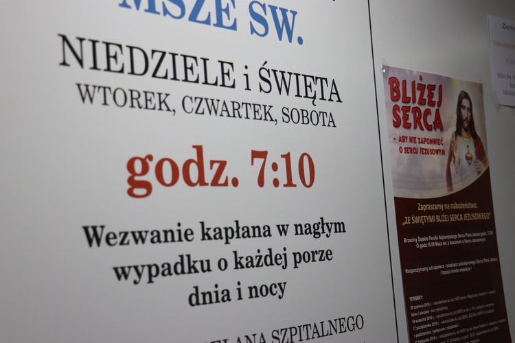 Poświęcenie kaplicy w szpitalu