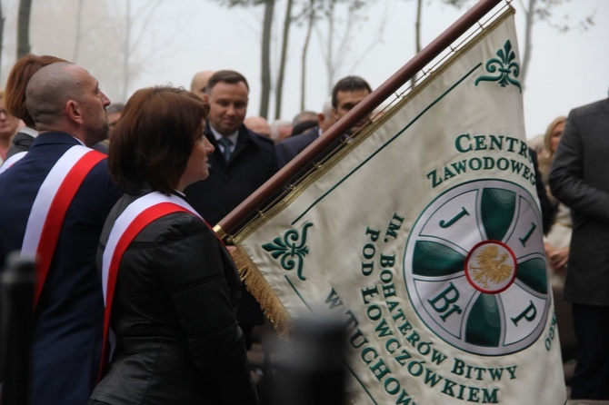 Prezydent na cmentarzu legionistów w Łowczówku