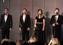 Śpiewająca Rodzina Kaczmarków (od lewej): Wojciech, Adam, Iwona i Piotr