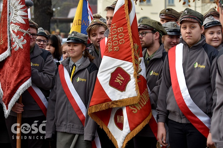 Obchody 100. rocznicy odzyskania niepodległości przez Polskę w Świdnicy