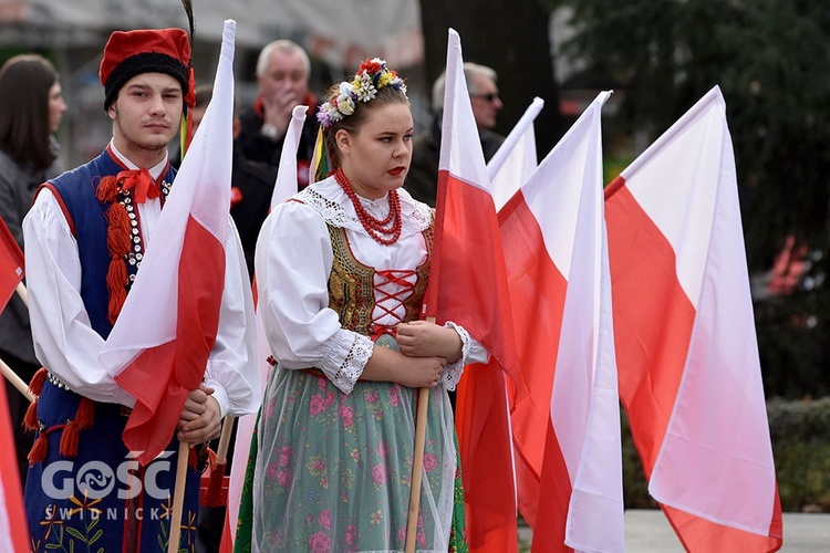 Obchody 100. rocznicy odzyskania niepodległości przez Polskę w Świdnicy