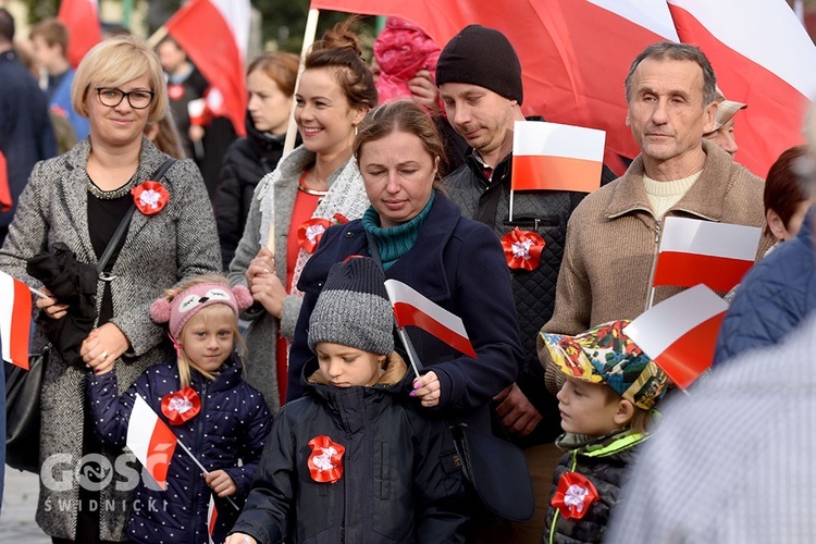 Obchody 100. rocznicy odzyskania niepodległości przez Polskę w Świdnicy