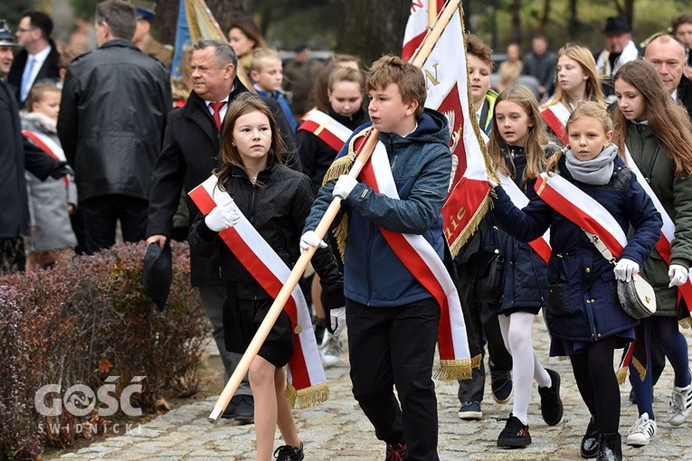 Obchody 100. rocznicy odzyskania niepodległości przez Polskę w Strzegomiu