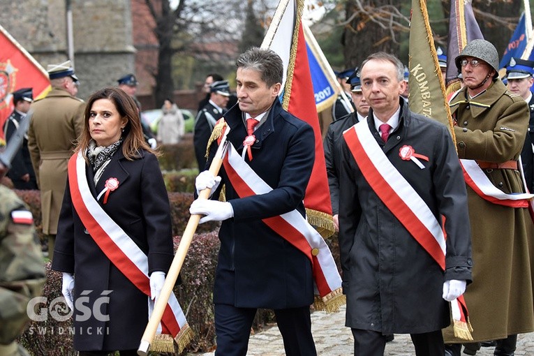 Obchody 100. rocznicy odzyskania niepodległości przez Polskę w Strzegomiu