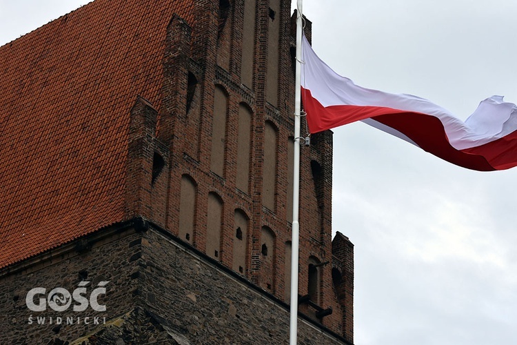 Obchody 100. rocznicy odzyskania niepodległości przez Polskę w Strzegomiu