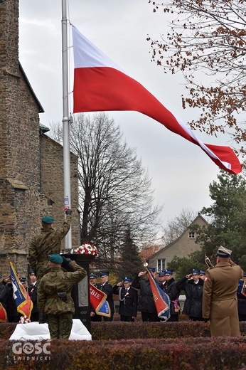 Obchody 100. rocznicy odzyskania niepodległości przez Polskę w Strzegomiu