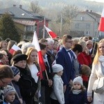 Odsłonięcie pomnika Niepodległości w Jodłowej