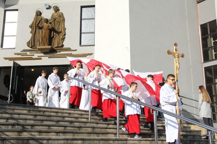 Odsłonięcie pomnika Niepodległości w Jodłowej