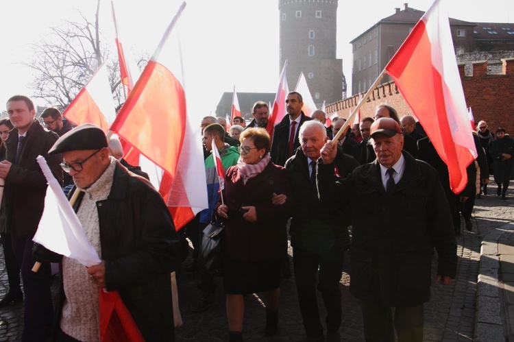 Krakowskie obchody 100. rocznicy odzyskania niepodległości 11.11.2018