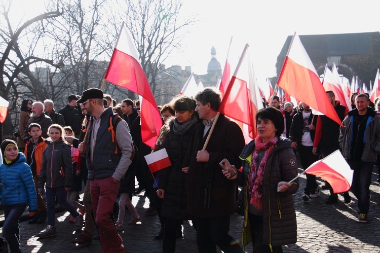 Krakowskie obchody 100. rocznicy odzyskania niepodległości 11.11.2018