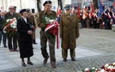 Uroczystości pod pomnikiem Piłsudskiego  