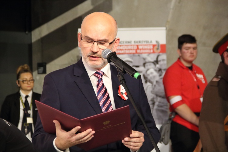 Akcja "Niepodległa do hymnu" w Muzeum II Wojny Światowej.