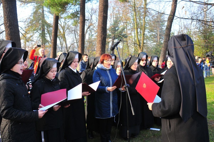 Odsłonięcie popiersi ojców niepodległości