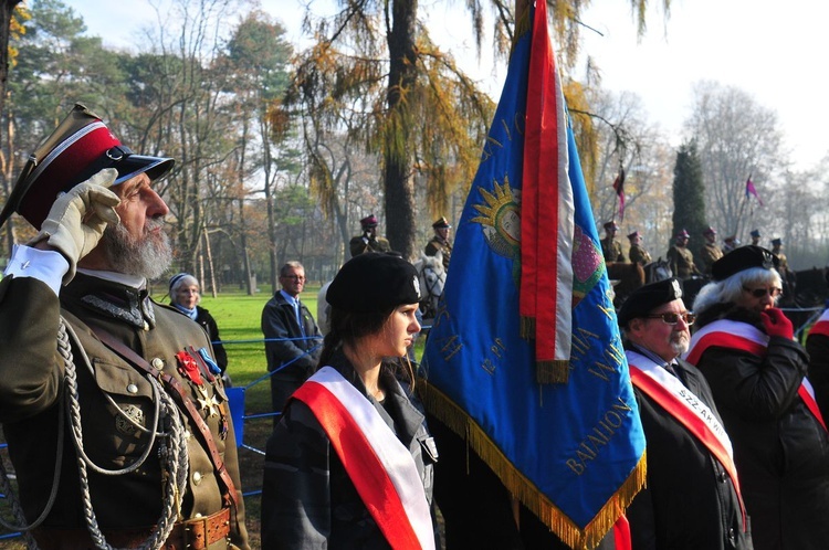 Odsłonięcie popiersi ojców niepodległości