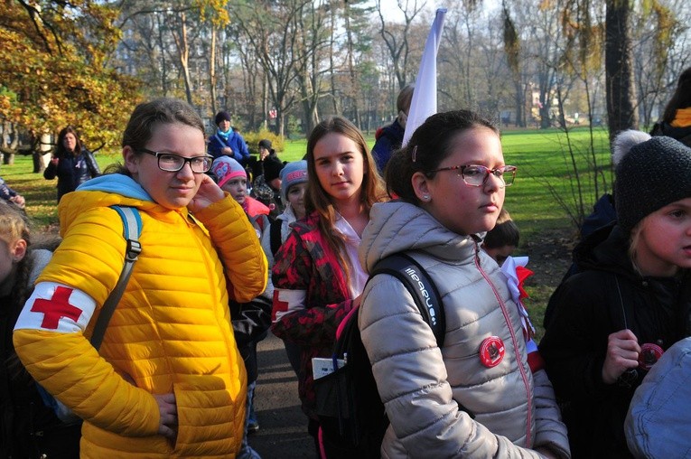 Odsłonięcie popiersi ojców niepodległości