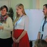 Organizatorki bielskich dni skupienia dla kobiet "Ta Jedyna": (od lewej) Jadwiga Wiatrowska, Natalia Baltaza i Sylwia Bąkowska