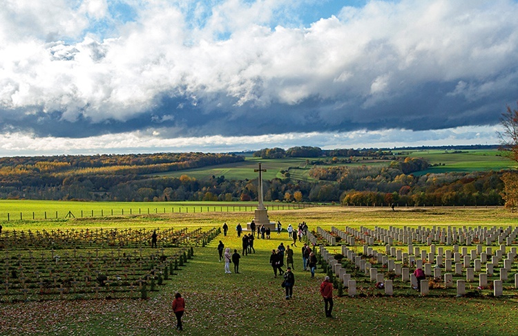 Cmentarz przy Memoriale Thiepval.