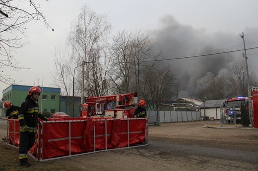 Pożar składowiska w Żorach