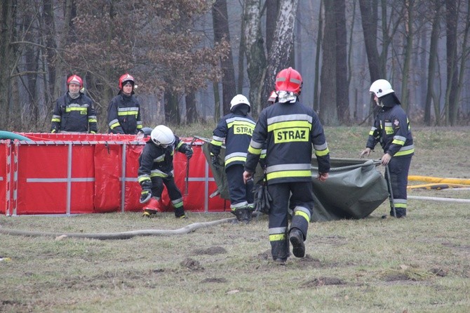 Pożar składowiska w Żorach