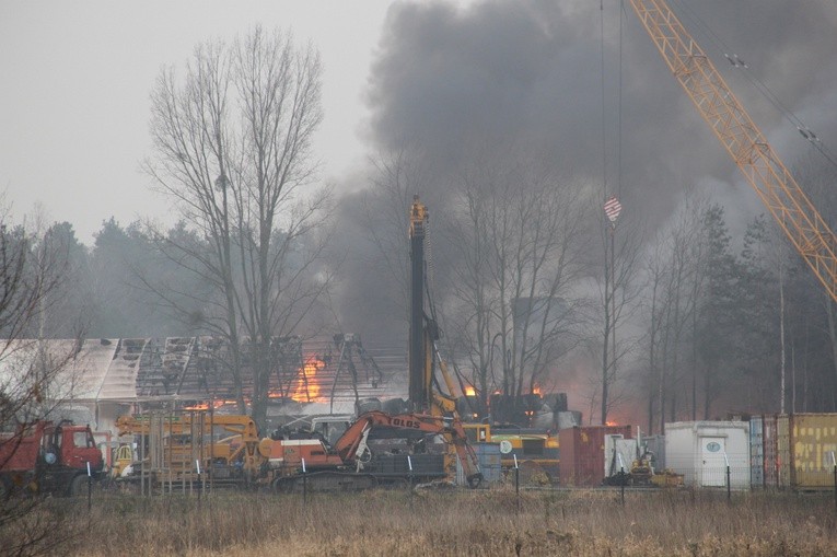 Pożar składowiska w Żorach