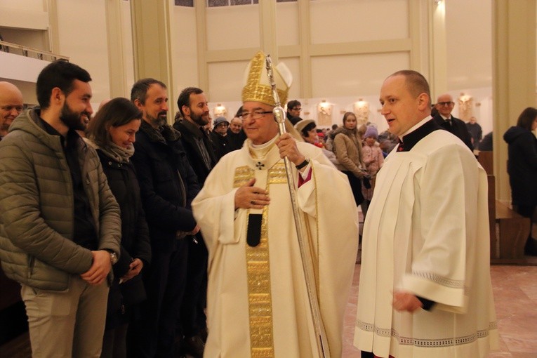 Figura św. Michała Archanioła poświęcona w kościele MB Fatimskiej w Gdańsku