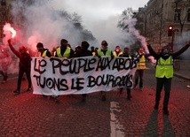 Starcia z policją w czasie manifestacji "żółtych kamizelek"