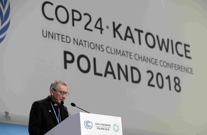 Kardynał Pietro Parolin na szczycie klimatycznym COP 24 