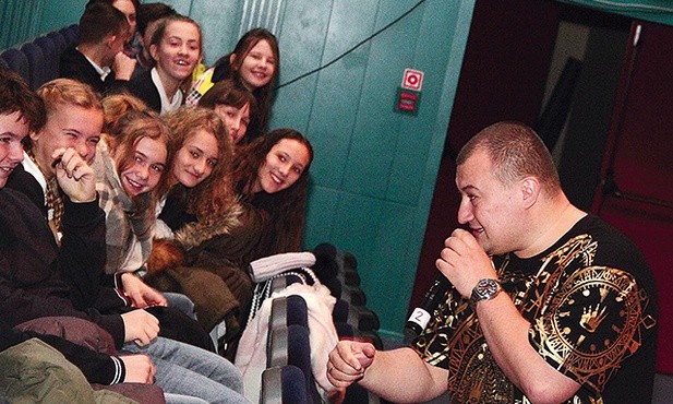 Bęsiu przekonywał nastolatków, by chcieli realizować ambitne marzenia.