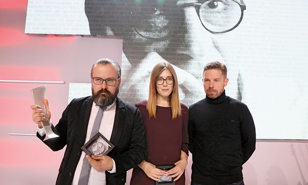 Bertold Kittel, Anna Sobolewska i Piotr Wacowski na gali nagród Radia Zet.