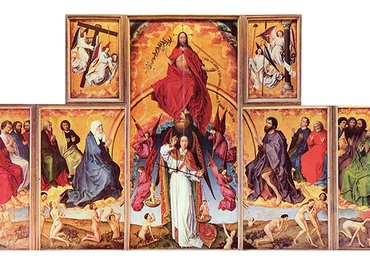 Rogier van der Weyden "Sąd ostateczny", olej na desce, 1444–1450Hôtel-Dieu, Beaune (Francja)