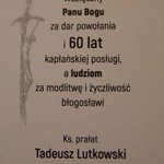 Jubileusz kapłaństwa ks. Tadeusza Lutkowskiego