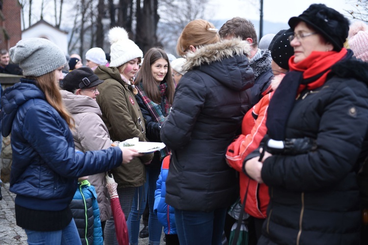 Wigilia na grybowskim rynku