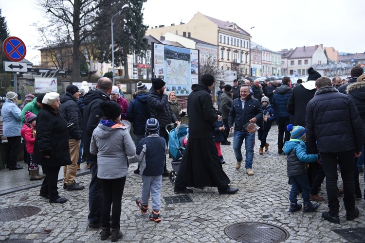 Wigilia na grybowskim rynku