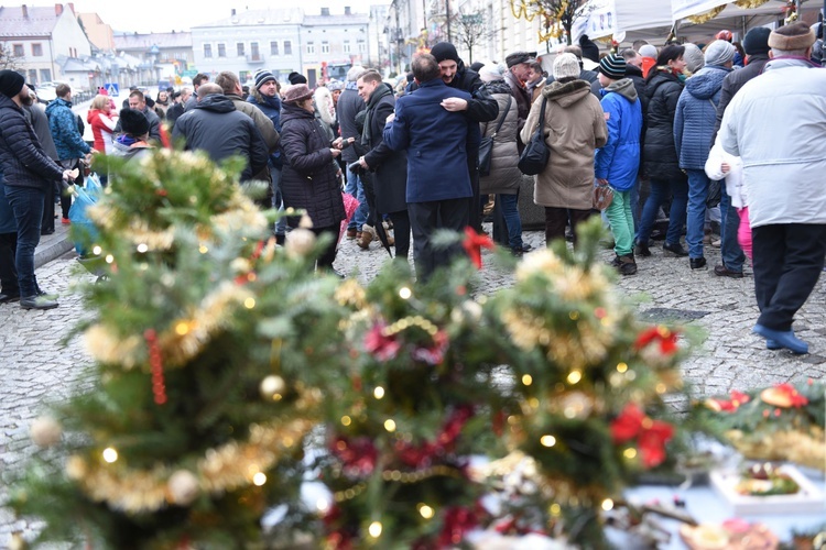 Wigilia na grybowskim rynku