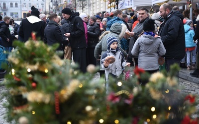 Wigilia na grybowskim rynku