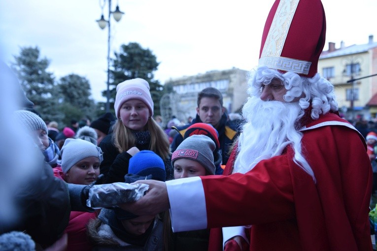 Wigilia na bobowskim rynku