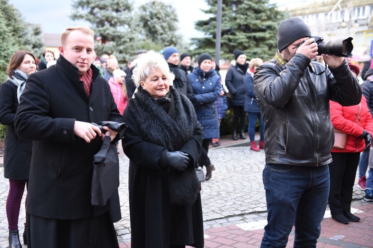 Wigilia na bobowskim rynku