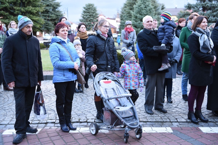 Wigilia na bobowskim rynku