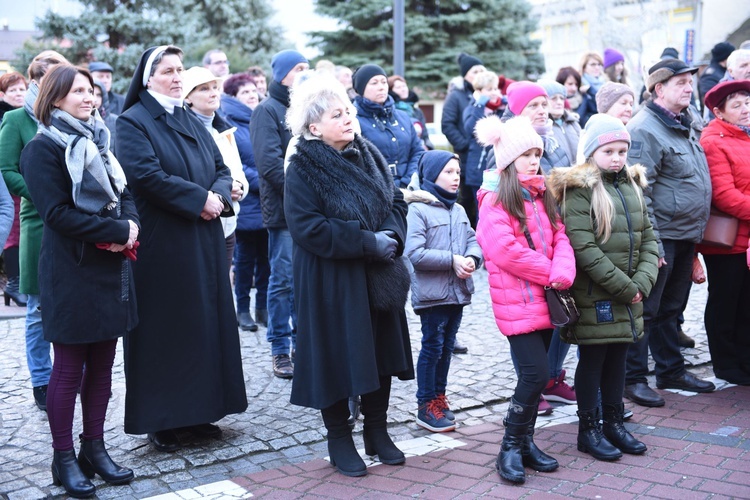 Wigilia na bobowskim rynku