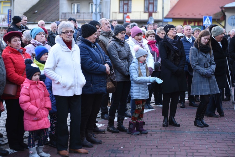 Wigilia na bobowskim rynku