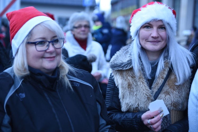 Wigilia na bobowskim rynku