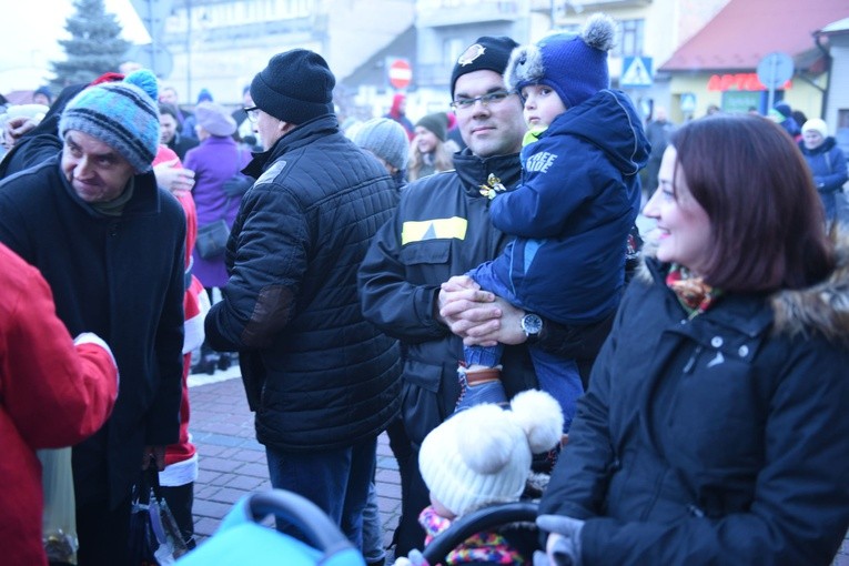 Wigilia na bobowskim rynku
