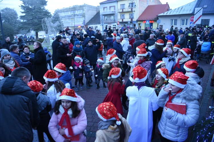 Wigilia na bobowskim rynku