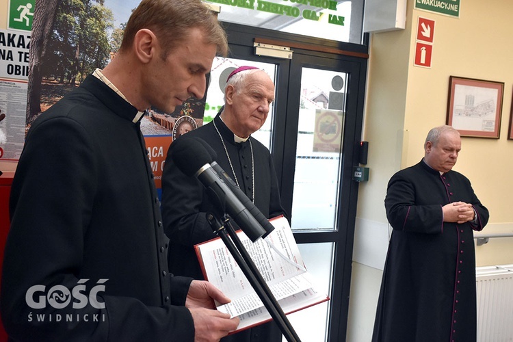 Spotkanie opłatkowe z biskupem w Hospicjum im. św. Ojca Pio