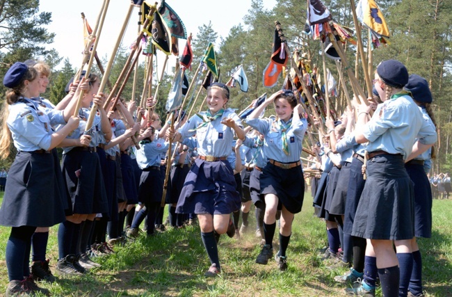 W maju koło Krasnej odbyły się ogólnopolskie harce dziewcząt ze Skautów Europy
