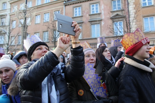 Orszak Trzech Króli na ulicach Warszawy cz. 1