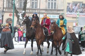 Trzej Królowie przez Oświęcim przejechali konno